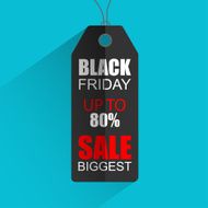 Flat sales tag for Black Friday