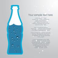 Bottle of water background N2