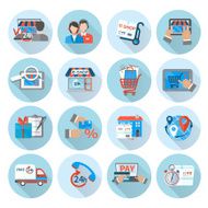Shopping E-commerce Icon Flat