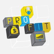 Start-up business concept in flat design style N5