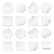 Set of blank labels with rounded corners in different shapes N2