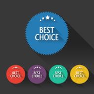 Flat discount stickers