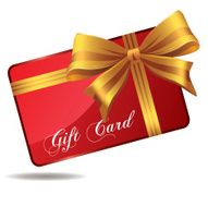 Red gift card