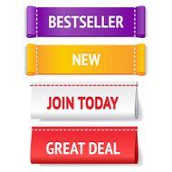 Fabric label set for internet shopping