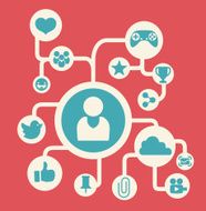 Social media design vector illustration N3