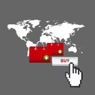 E-shopping - Retail commerce and marketing elements
