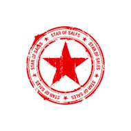 vector star of sales stamp N2