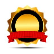 Gold Label Sign Template Vector Illustration N12