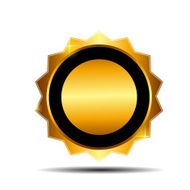 Gold Label Sign Template Vector Illustration N13