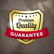 premium quality business gold label