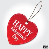 HAPPY VALENTINE&#039;S DAY tag EPS10 vector