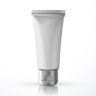 white cosmetic tube template