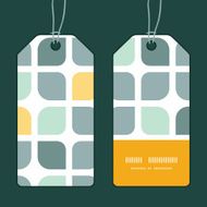Vector abstract gray yellow rounded squares vertical stripe frame pattern N2