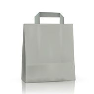 blank paper bag in grey N4