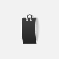 realistic design element shopping bag package N33