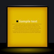 Yellow light box illustration