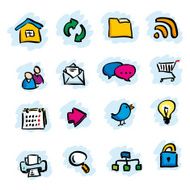 Web doodle icons N2