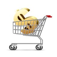 dollar symbol in the Shopping Cart