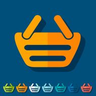Flat design basket N4