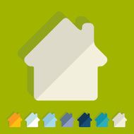Flat design house N9