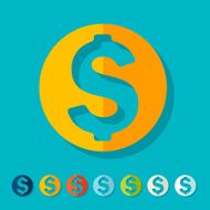 Flat design money N8