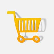 realistic design element grocery cart N42
