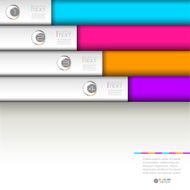 Set of colorful stickers for various options N2