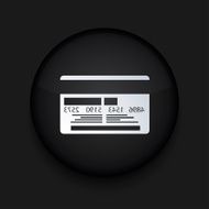 Vector modern black circle icon Eps10 N5