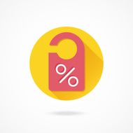 Vector Sale Door Tag Icon