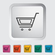Cart flat single icon N11