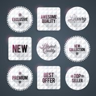 Luxury badges and labels