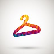 cloth hanger sign with colorful diamond N2