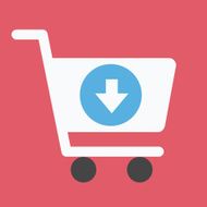 Vector Remove from Shopping Cart Icon N2