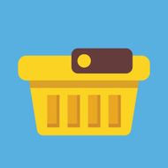 Vector Empty Shopping Basket Icon N2