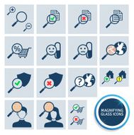 Magnifying glass icons