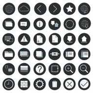 Icon set internet vector illustration N2