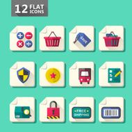 flat design icon set N7