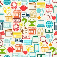 Internet shopping seamless pattern N3