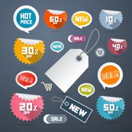 Paper Discount Labels Tags Illustration