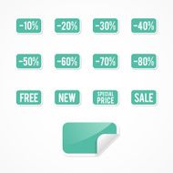 Set turquoise rectangle sales