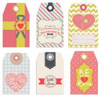 Collection of Valentine's Day tags