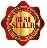 label best seller gold red