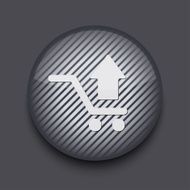 Vector app circle striped icon on gray background Eps 10 N8