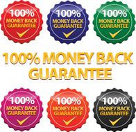 Colorful guarantee badges