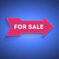 For sale Pointer large red arrow