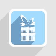 Vector blue icon on gray background Eps10 N23