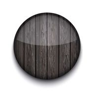 Vector circle wooden app icon N2