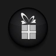 Vector black circle icon Eps10 N8