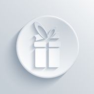 Vector light circle icon Eps10 N34