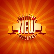 Red 3D vector text of sale discount price offer N29